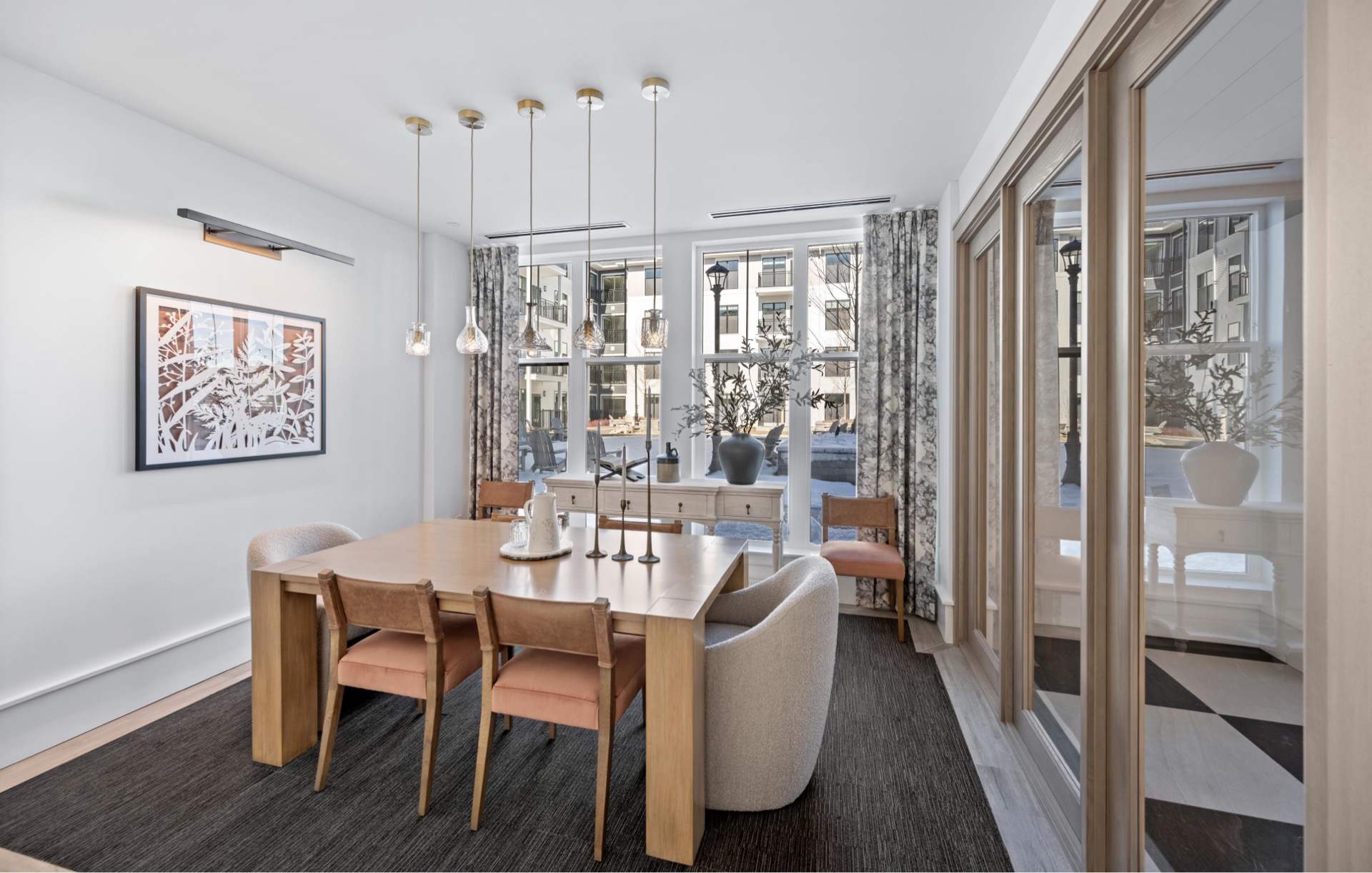 Breathtaking private dining room.